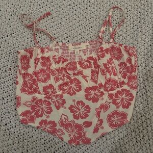 NWOT LA Hearts Hibiscus Corset Top